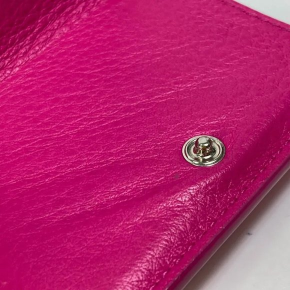 BALENCIAGA logo Paper mini Compact wallet Trifold - Picture 12 of 15